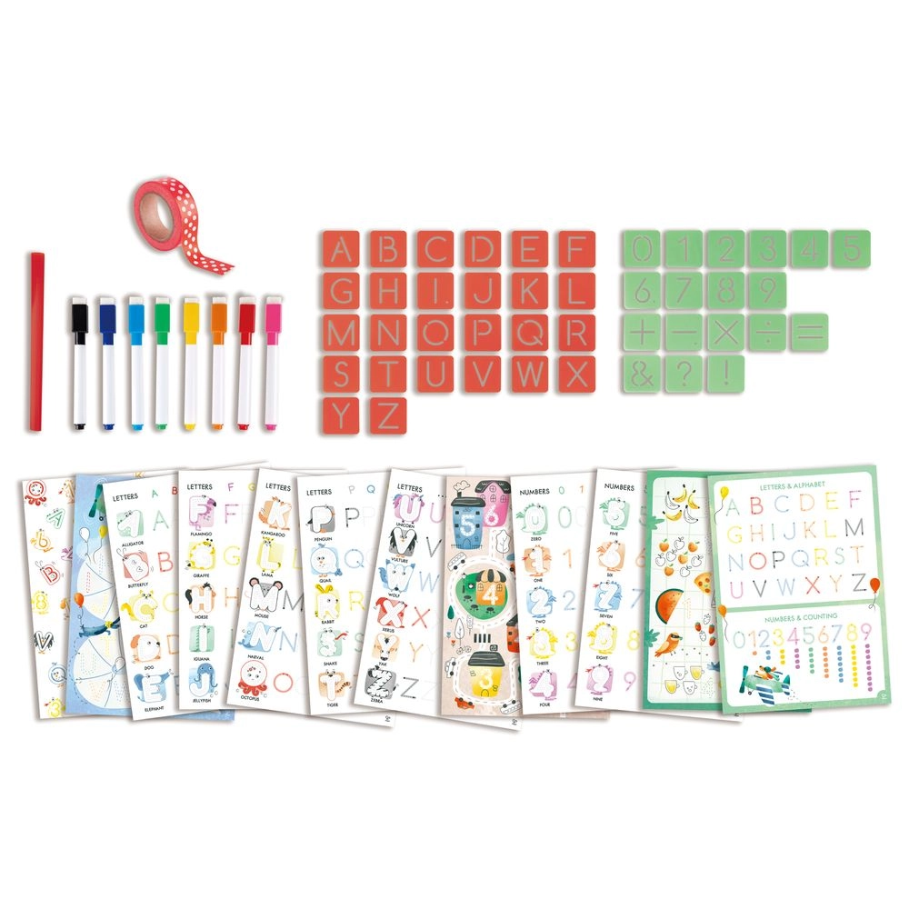 Color Mix Painting + Letters and Numbers Tracing - Suitable for 4 years & above