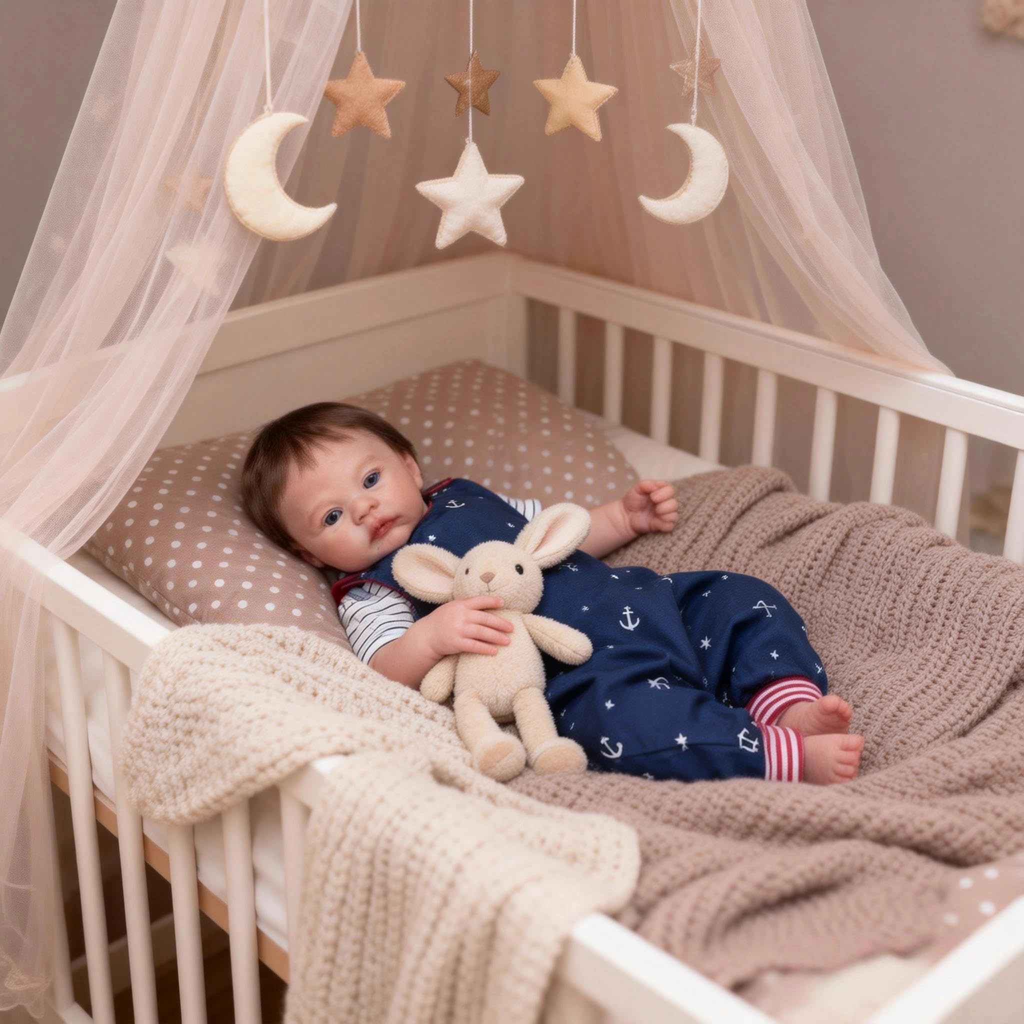 Nanjing Tianzeng Gifts Co.,Ltd Meadow Reborn Baby Doll - 18 inch Vinyl Boy Ages 3+