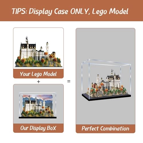 Acrylic Display Case for Lego 21063 Neuschwanstein Castle - Lego