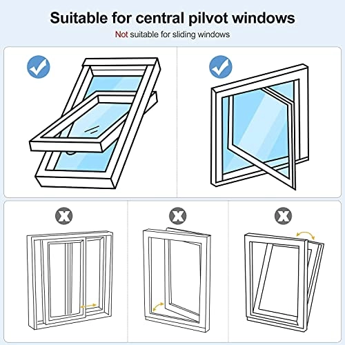 Window Air Conditioning - White 230CM Waterproof for Mobile Air Conditioners