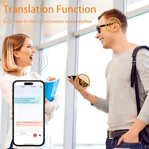 AI Smart Translation Bluetooth Glasses - 140+ languages Bluetooth 5.4