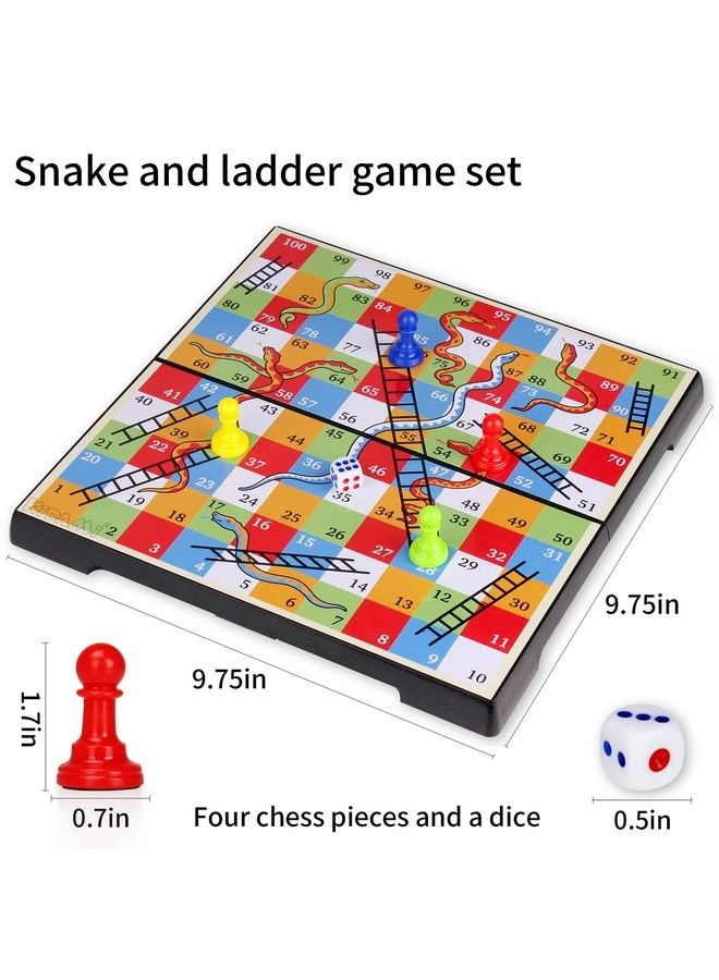 Snakes And Ladders - Magnetic Folding Design With Storage Box