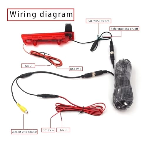 Car Reversing Camera - Night Vision + 7'' Monitor