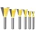 Router Bit Set - 1/4 Inch 6Pcs