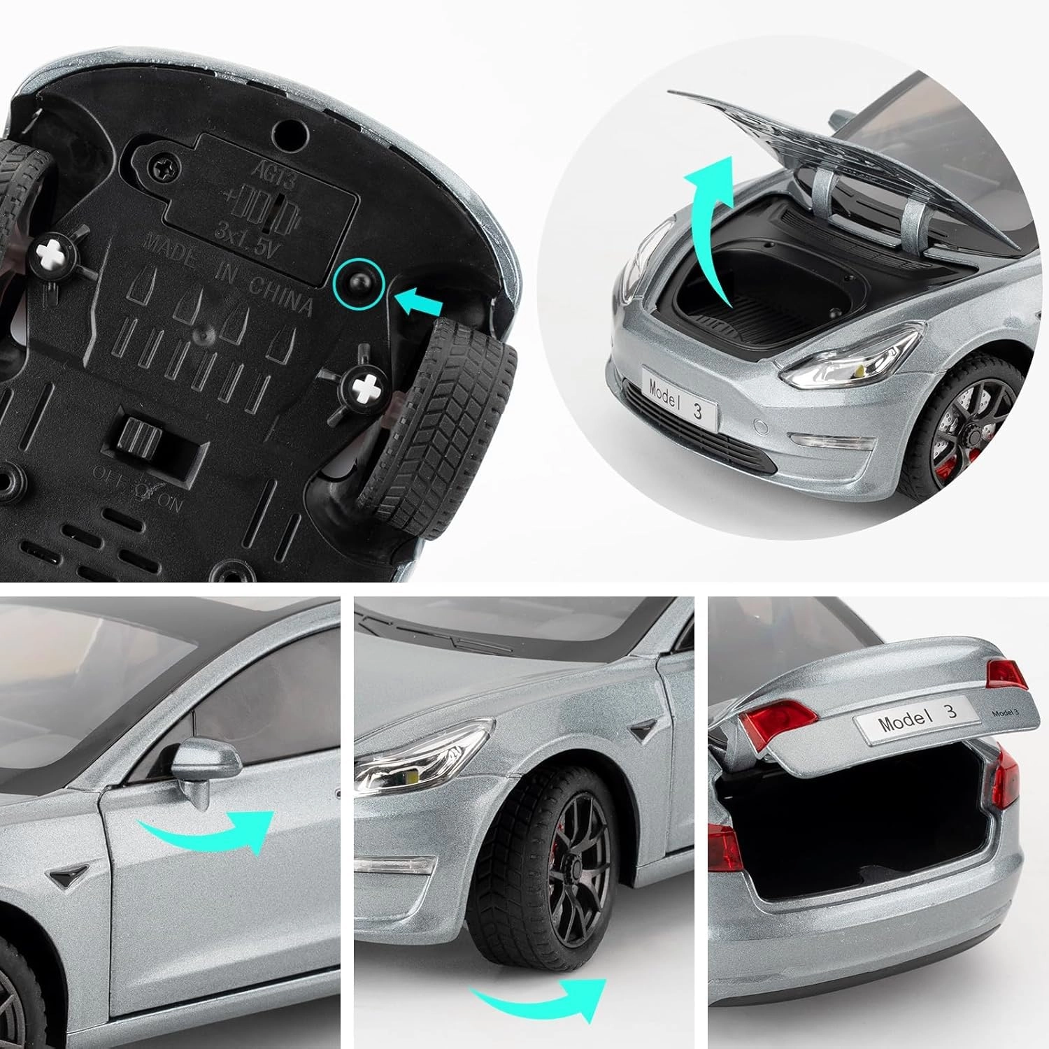 TESLA MODEL 3 - 1:24 1 pcs