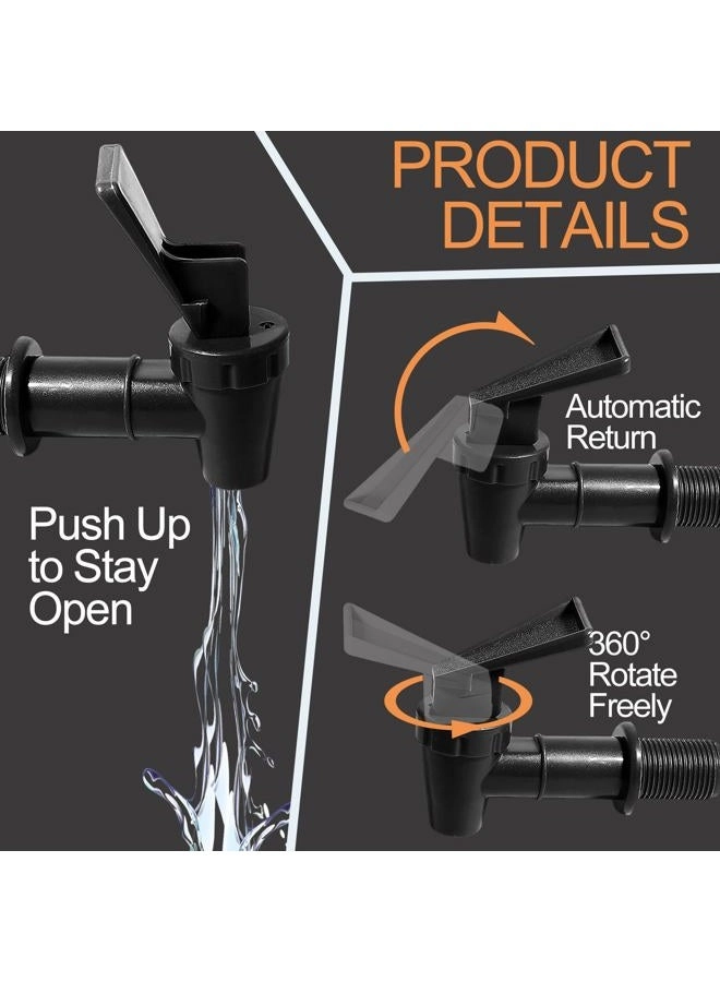 Replacement Cooler Faucet - 2pcs Black