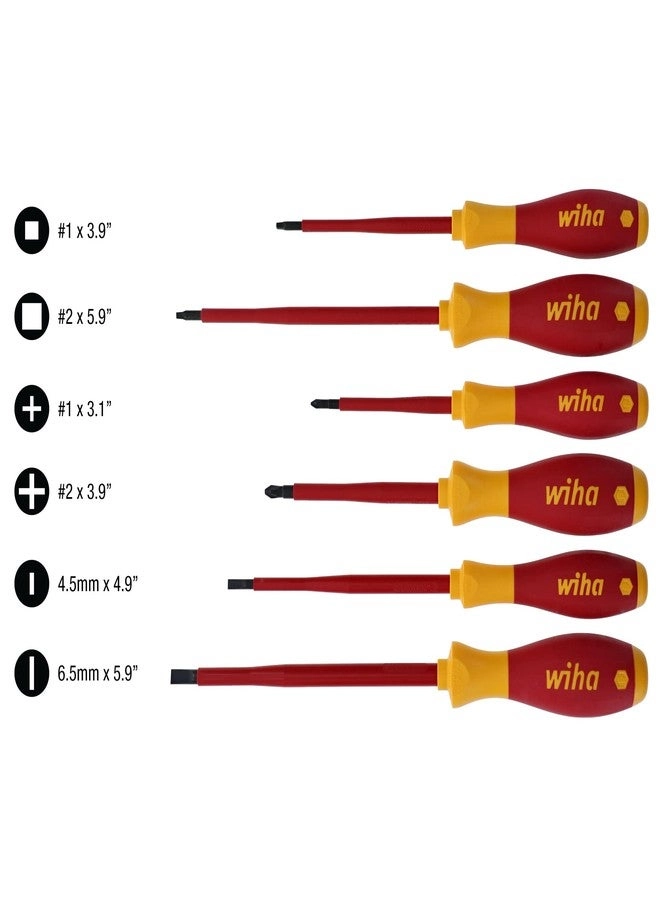 35890 Insulated Slotted and Phillips Screwdriver Set (6 Pcs)