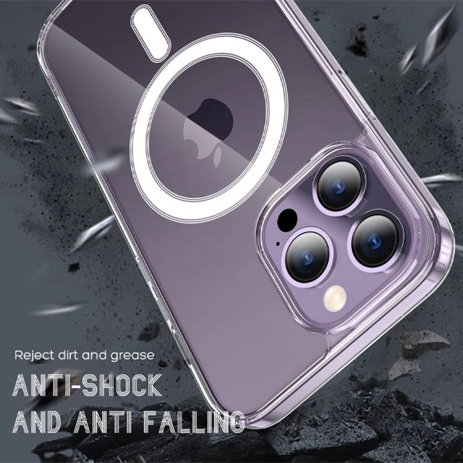 Case iPhone 14 Back Case with MagSafe for iPhone 14