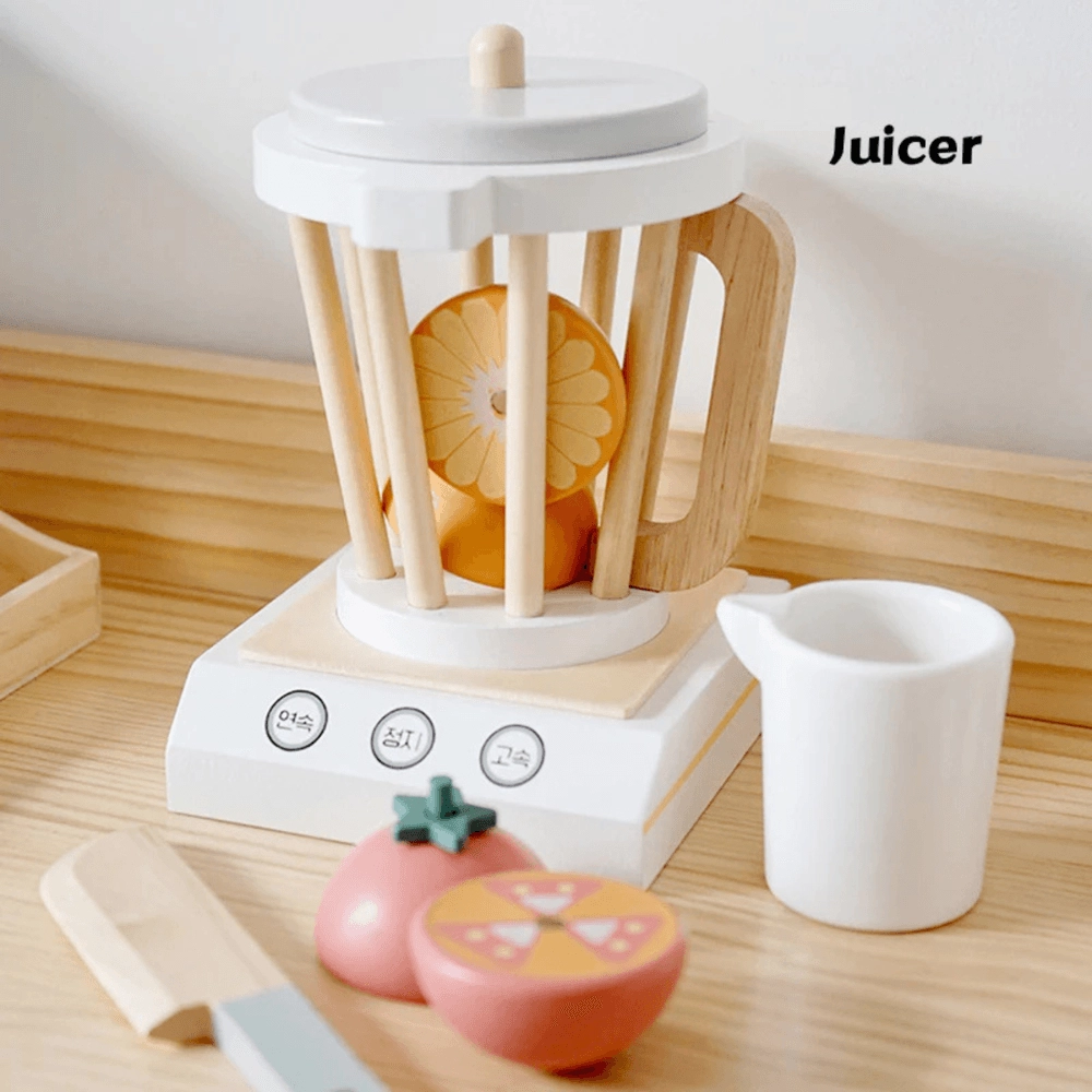 Kids Wooden Blender Set - 7 pcs (5551007-TC8155)