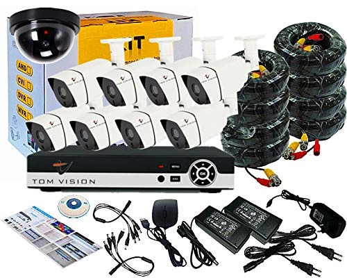 8CH 1080N AHD DVR + 1080p Bullet Camera - 8PCS + 1TB Hard Disk