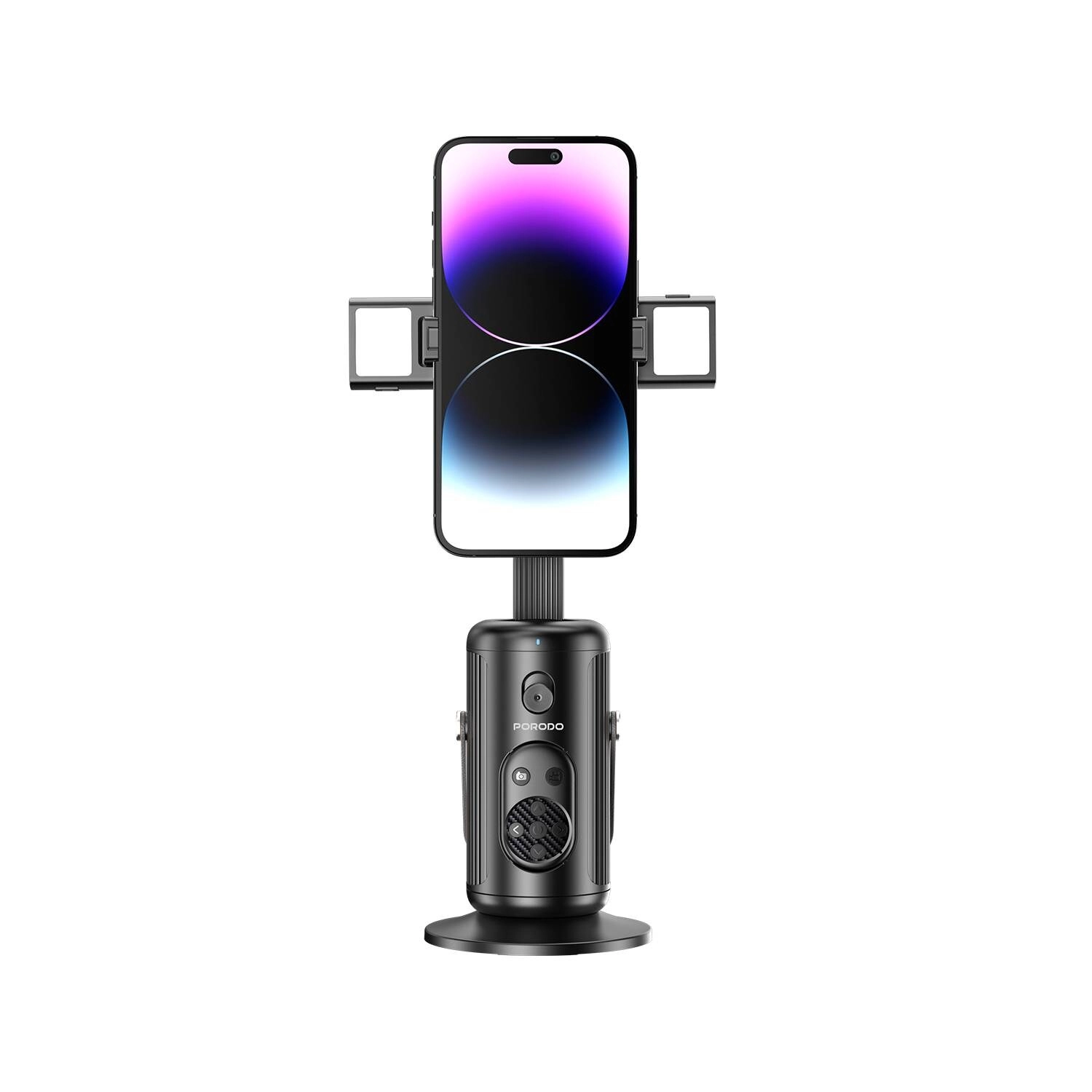 Porodo Face Tracking Smart Mount - Detachable Fill Light 1800mAh Battery