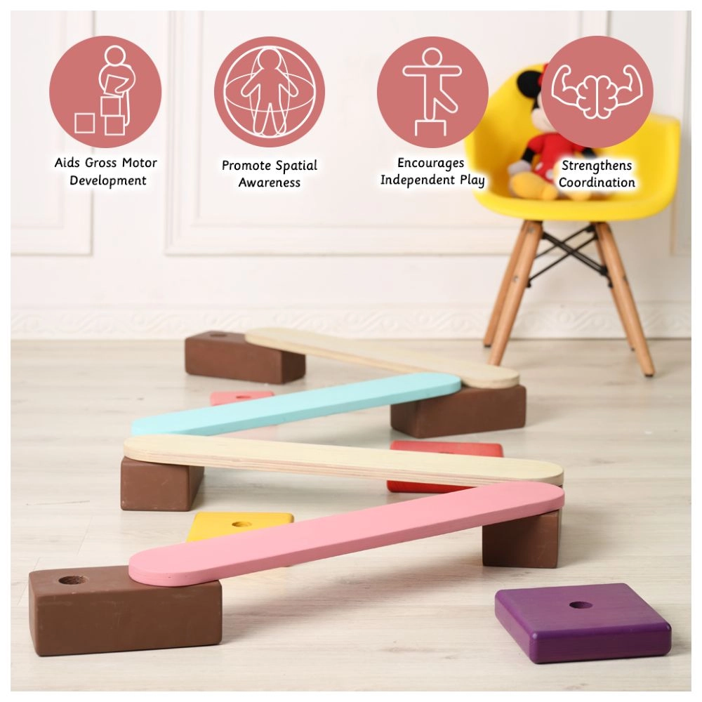 Wooden Balancing Beam - Suitable for 15 months to 12 Years