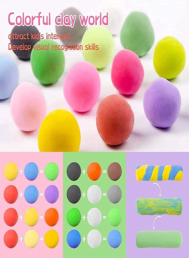 Trader Air Dry Clay + Modelling Tools 60pcs.