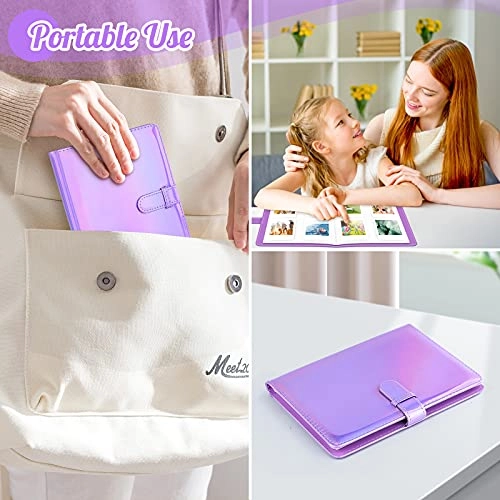 3.5x2.3" 256 Pockets PU Leather Photo Album