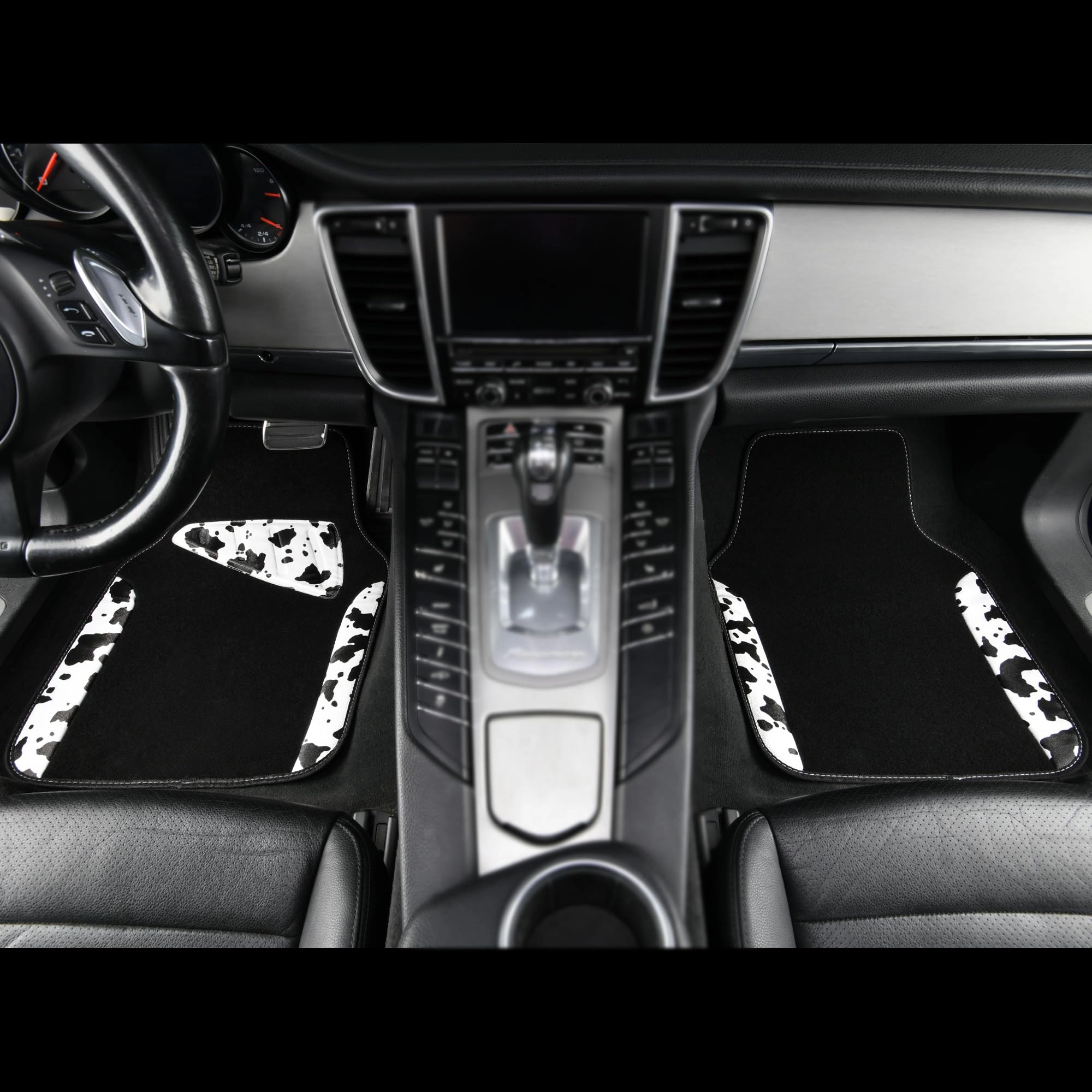 Jelly Waterproof Universal Fit Car Floor Mats - Pink Leather