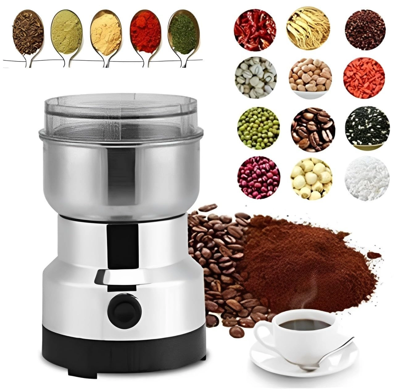 Ketzshop Nima Grinder - Stainless Steel Multifunctional