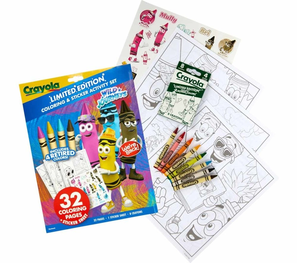 Retired Colors Wild Journeys Coloring & Activity Set - 8 piece(s)