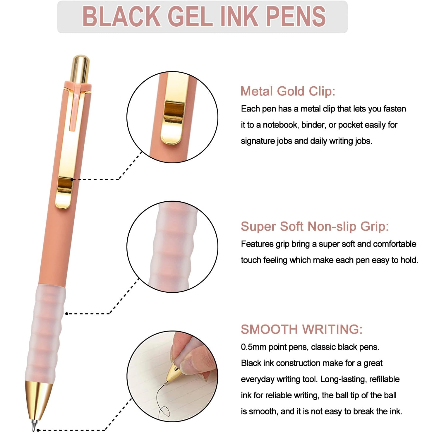 Gel Pens - 12-count 0.5mm