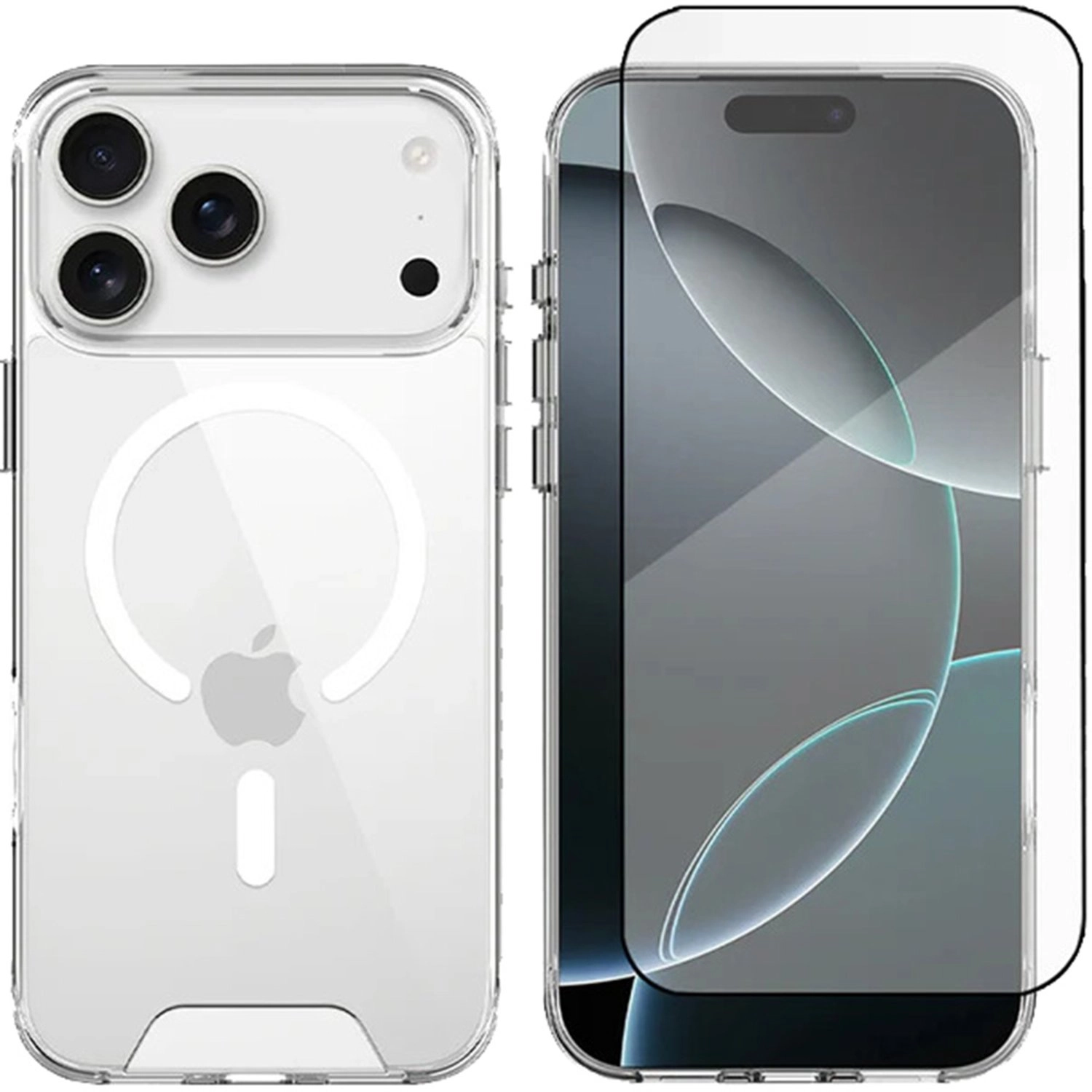 glassology Clear Case - MagSafe + Screen Protector - 9H + Lens Protector for iPhone 17 Pro