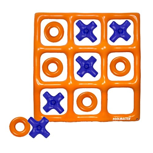 Giant Floating Tic Tac Toe - 4 feet square Orange/Blue (Reversible)