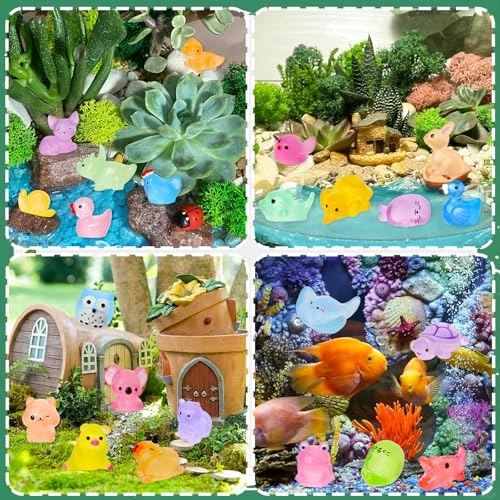 Luminous Mini Resin Animals - Premium Eco Friendly Resin