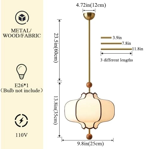 Indoor chandelier - Medium 1 Bulb