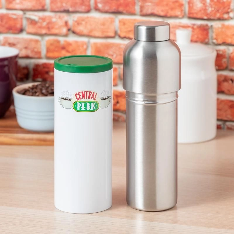 Central Perk Water Bottle - 640 ml + Central Perk Coffee Cup - 400 ml