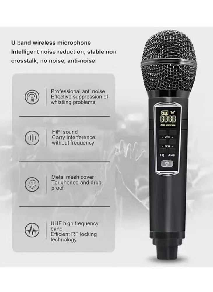 Karaoke Bluetooth Speaker - 2 Microphones