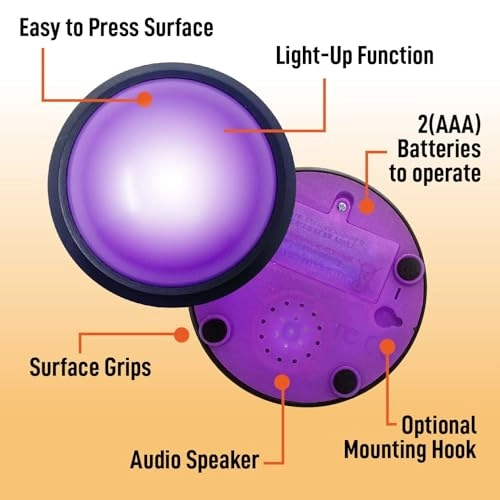 4 Player Light Up Game Buzzer System - 3 years and up 4 pieces