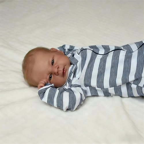 Elijah Reborn Baby Doll - 17 inch Silicone Blue Eyes Ages 3+