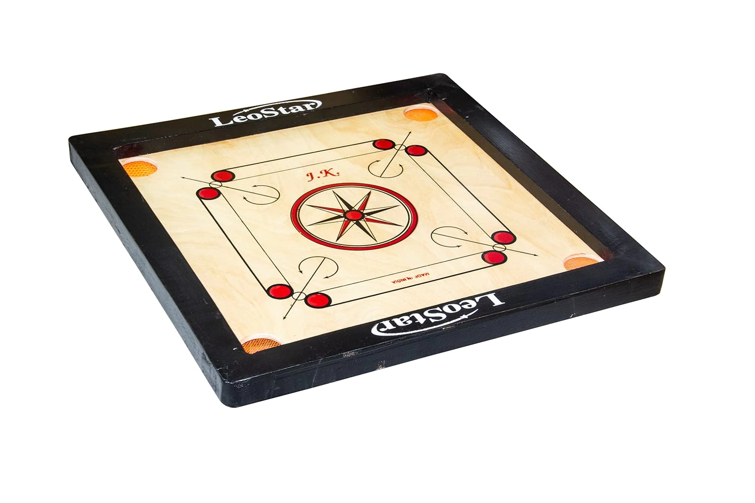 LEO.STAR Carrom Board - 20X20INCH Coins & Striker