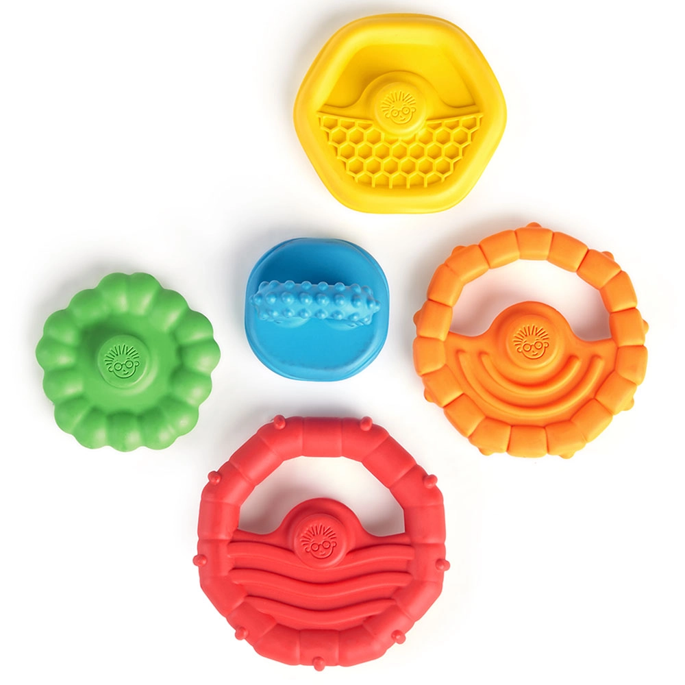 Stacking Teether Toy - Multi Colour 0 +