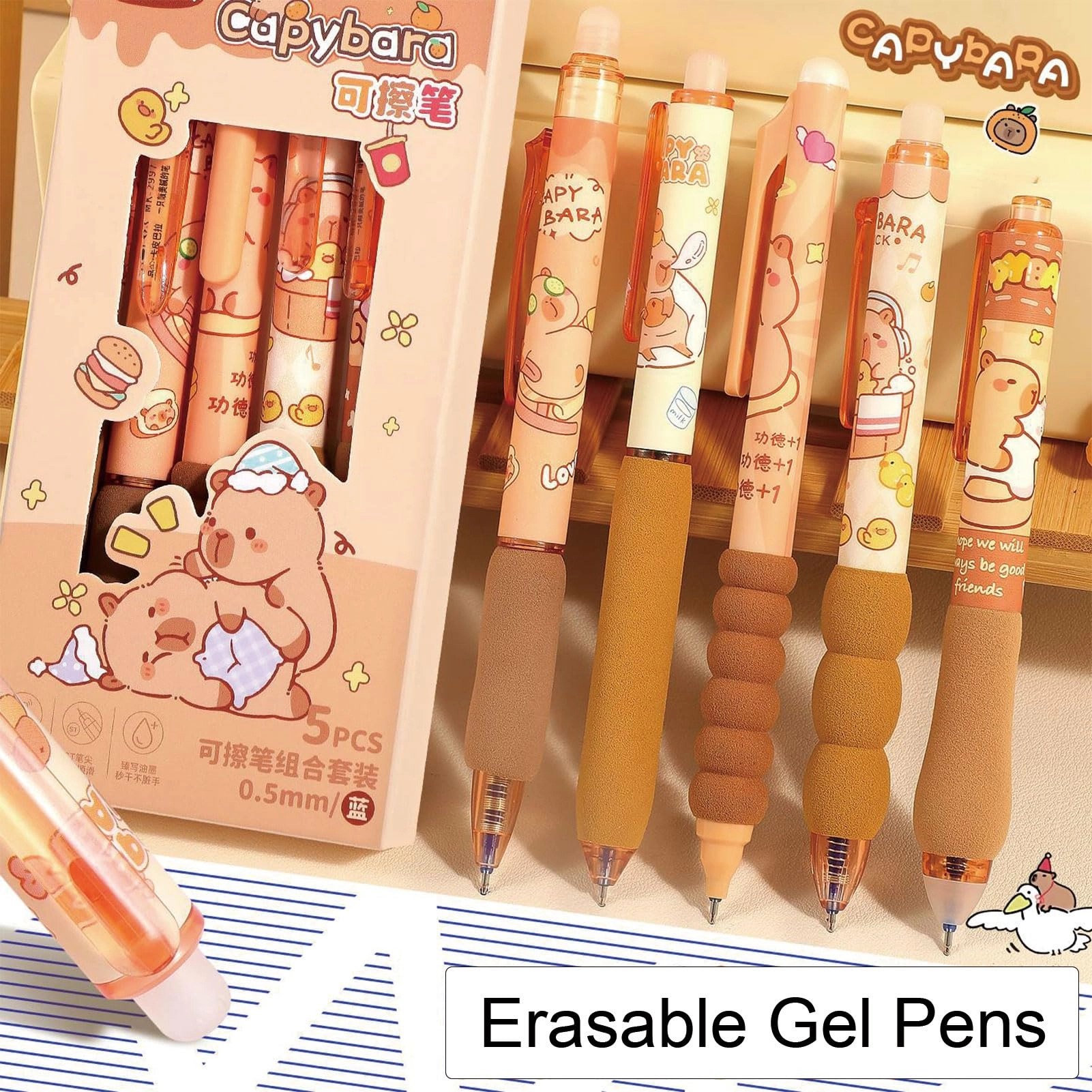 Erasable Gel Pen - 5.0 Count 0.5mm