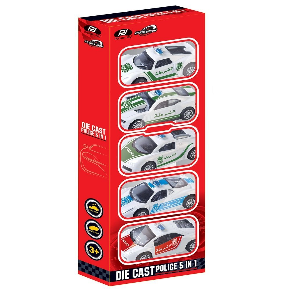 V.Vroom Diecast Police Car - 5-in-1