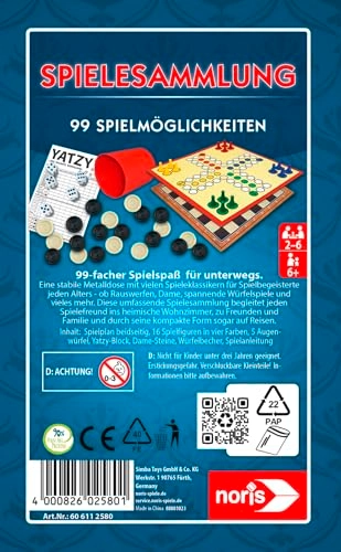 Game Collection - 99 Play Options Metal Box (German)