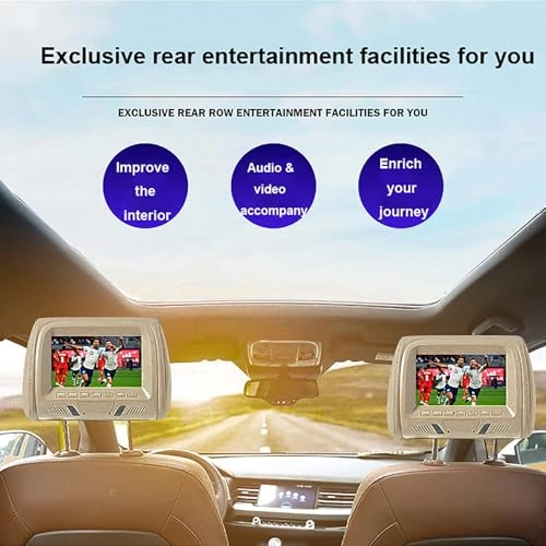 Mp5 Car Headrest Display - 7″