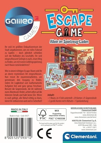 Galileo Escape Game: Alone in the Toy Shop (German)