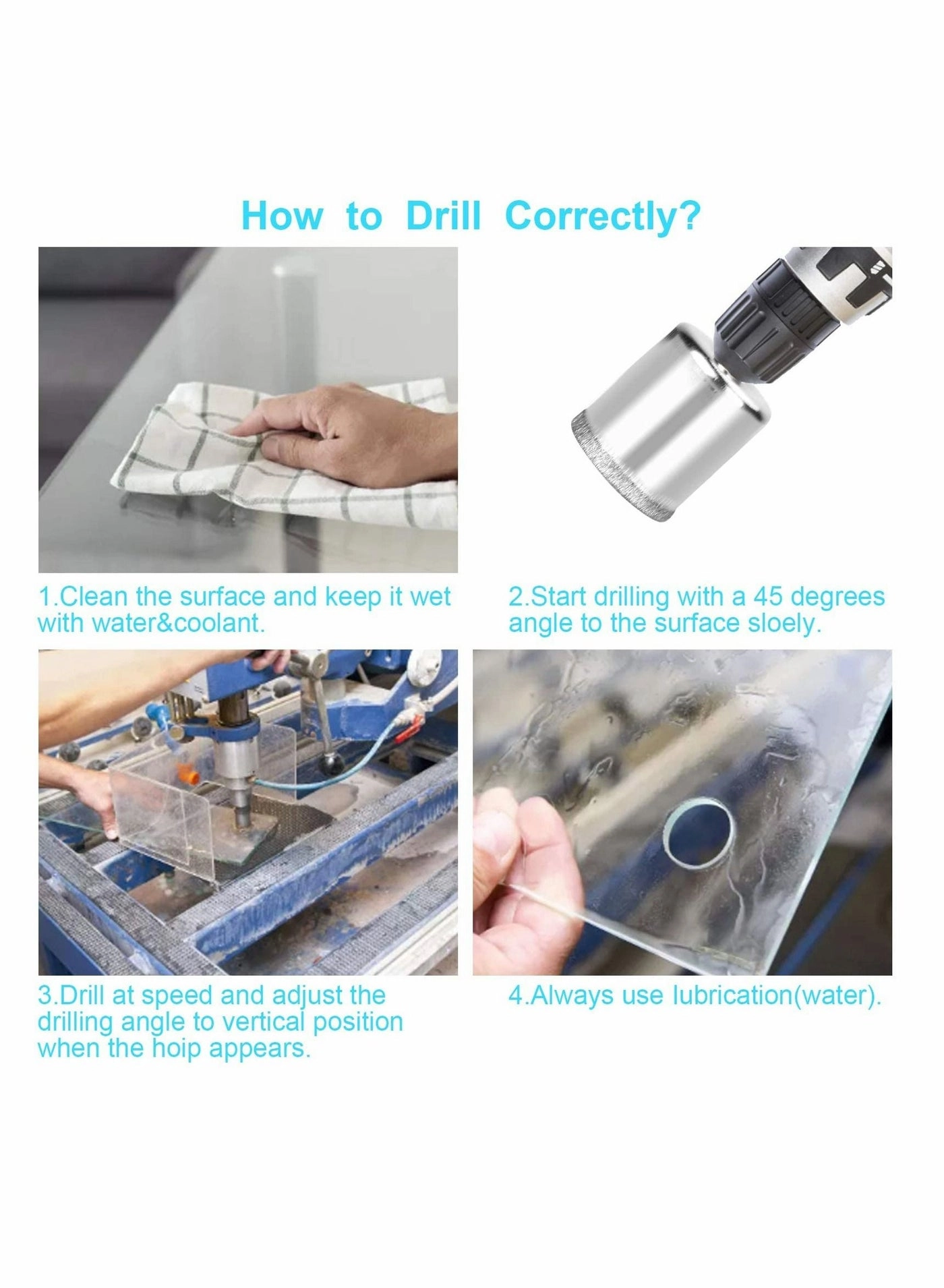 Diamond Drill Bits - 15 Pcs 6mm-50mm Kit