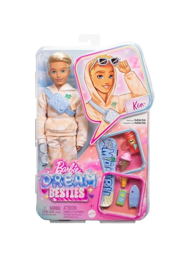 Ken Dream Besties Doll - Posable Accessories
