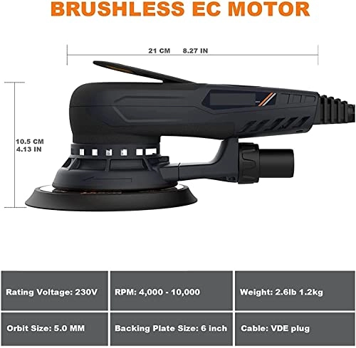 Random Orbital Sander - Brushless 350W Variable Speed