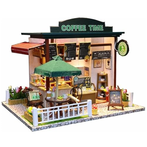 Dollhouse Miniature DIY House Kit - Time Cafe 1:24