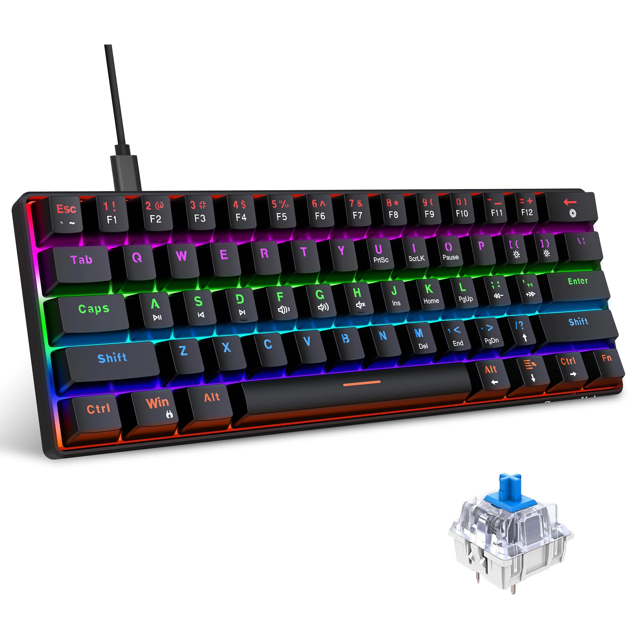 60% Wired Mechanical Keyboard - Wired