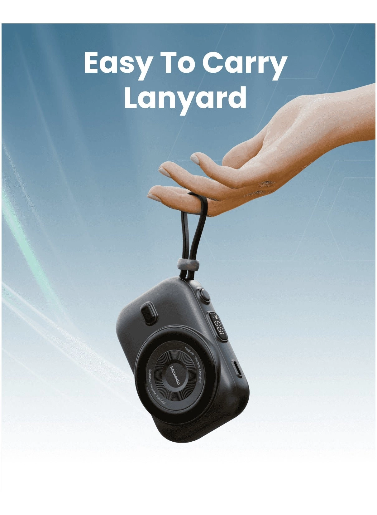 Snap-On Wireless Charging Power Bank - 8000 Watt-hour 15 W Wireless 1