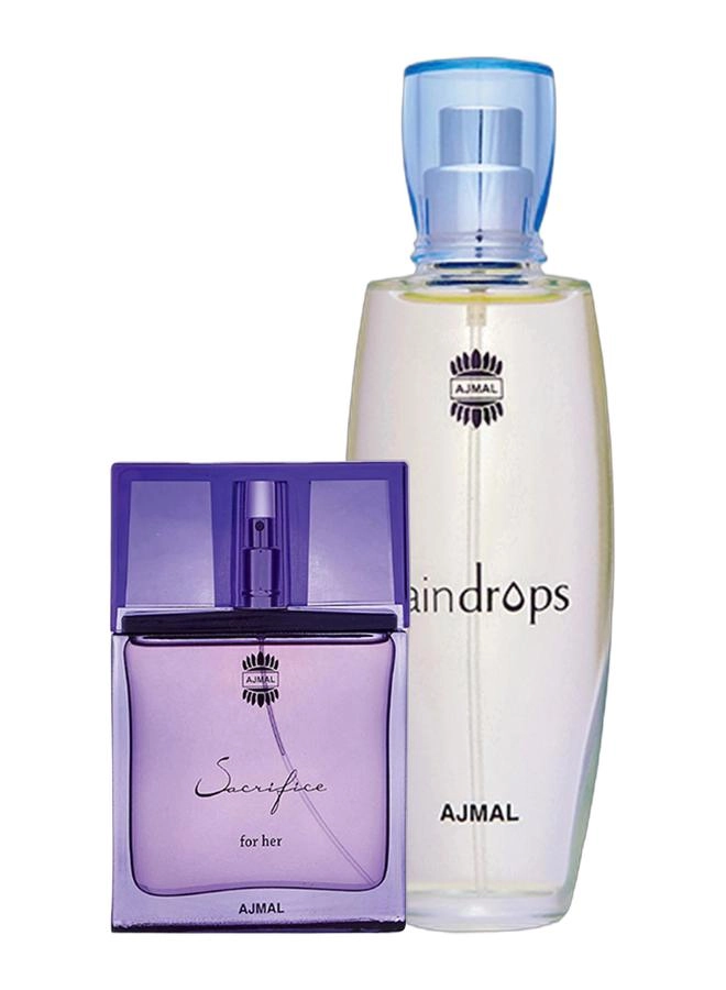 Ajmal Sacrifice Eau de Parfum 50ml + Raindrops Eau de Parfum 50ml