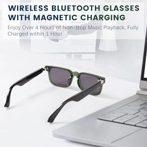 Bluetooth Glasses - Open-Ear UV400 5 Hours Music Playback