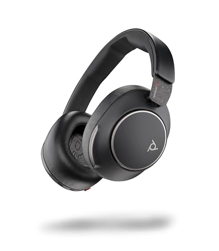 Voyager Surround 80 UC Wireless Headset + BT700 + USB C to USB A Adapter + USB C to 3.5 mm Audio Cable + Microfiber Cloth