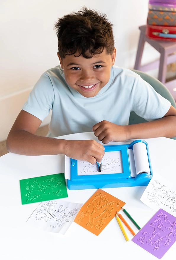 Dinosaur Rub Art Studio Craft Kit - 4+ years