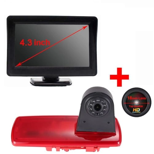 Monitor + Reversing Camera - Night vision 1280 x 720