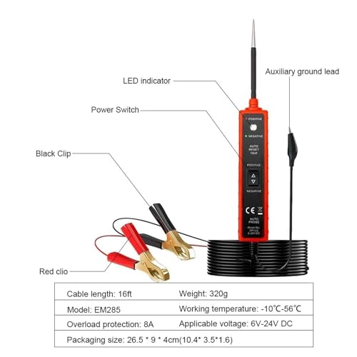 Electrical Circuit Tester - 8A 6-24V DC