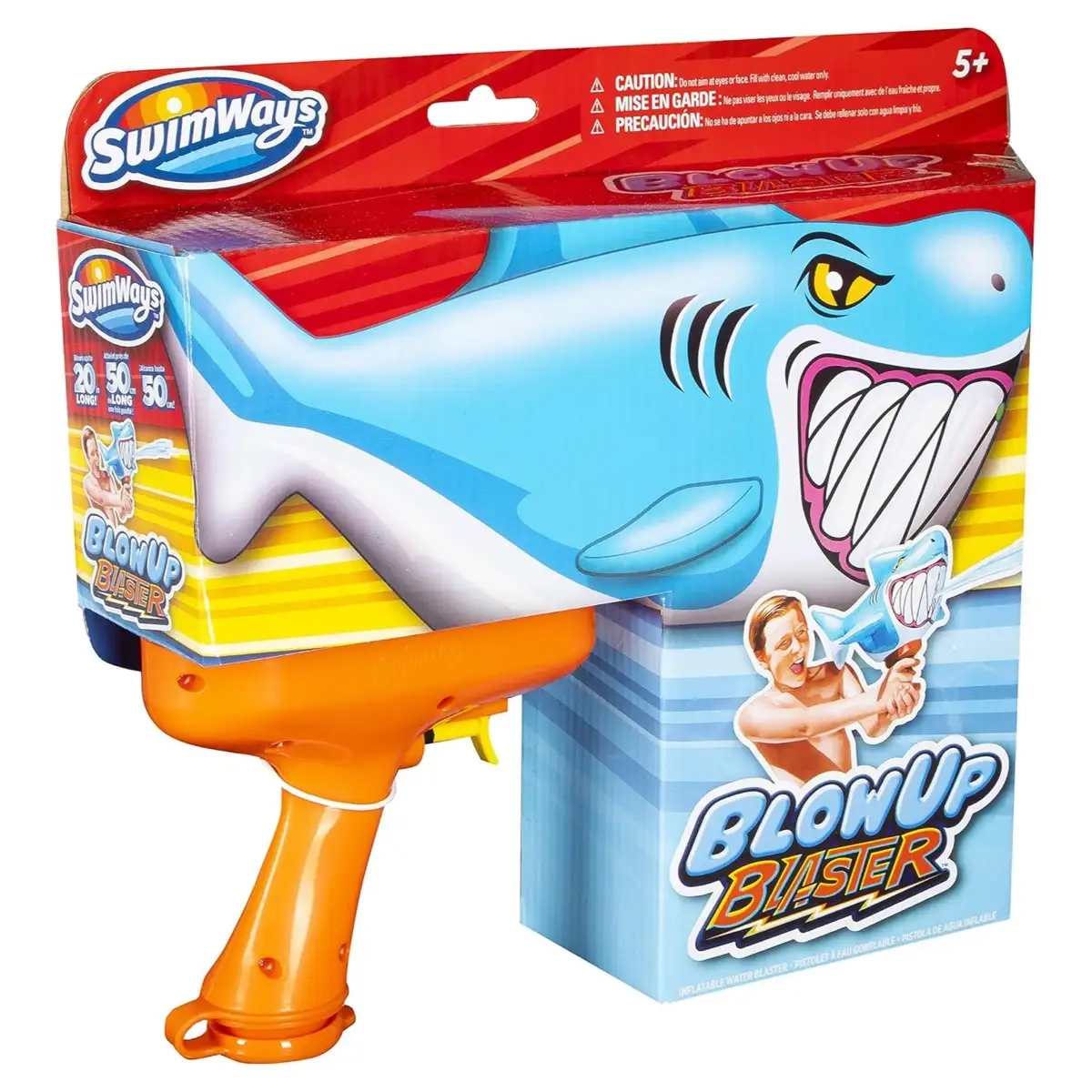 Blow Up Blaster Shark - Pool Toys & Inflatables